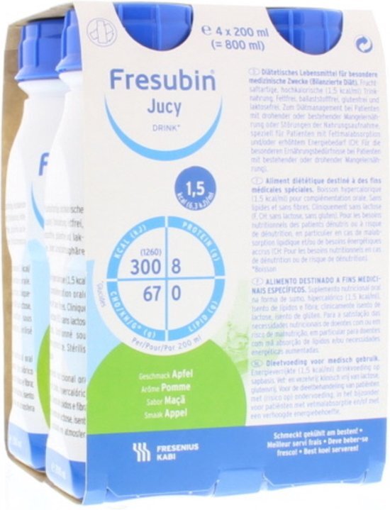 Fresubin Jucy appel 4 X 200