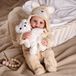 Reborn baby pop, 43 cm – realistische pop met stoffen lichaam