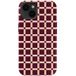 Selencia Vivid Backcover voor de Apple iPhone 14 - Check This Burgundy