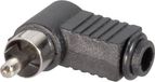 TRU COMPONENTS 1578822 Connecteur Cinch, coudé Nombre de pôles : 2 Noir 1 pièce(s)