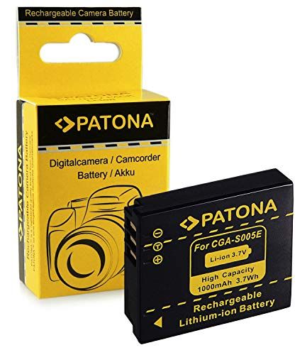 Patona Batterij CGA-S005 Compatibel met Panasonic Lumix DMC-FX3 FX07 DMC-FX50 DMC-LX2