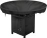 Sans marque Housse de foyer imperméable 100 cm - Noir