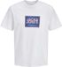 JACK&JONES Jongens T-shirt met ronde hals en korte mouw, maat 140, wit