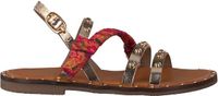Ton & Ton Meisjes Platte sandalen - Sh709 - Goud - Leer - Maat 31
