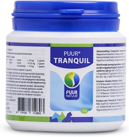 PUUR Tranquil Hond & Kat & Paard 75 gr