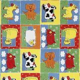 Merkloos / Sans marque Boerderijdieren Inpakpapier – 50 cm × 200 m – Groen