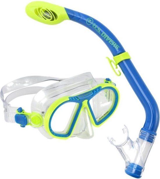 US Divers Toucan Combo Snorkel Set - Kids - Yellow/Blue