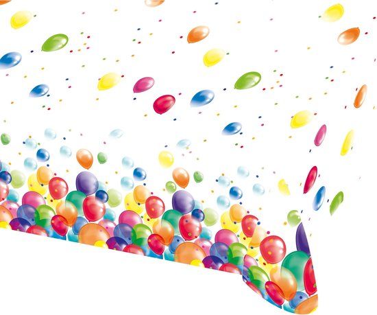Amscan Tafelkleed Ballonnen - 120 x 180 cm - Multi colour