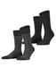 Esprit Fine Stripe 2-Pack Heren Sokken Zwart - Maat 43-46