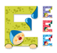 Janod Clown Letter E - Educatief speelgoed - Multi