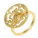 Orphelia Ring Zilver 925 Bloem Zirkonia Wit Goudkleurig Maat 52