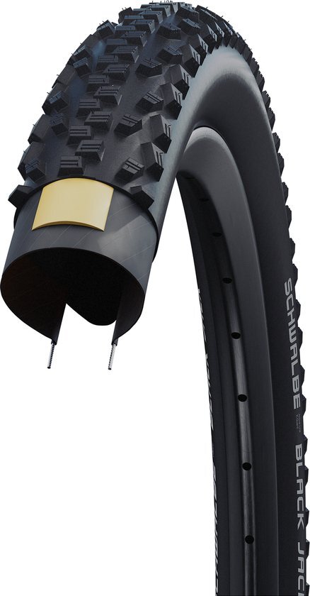 Schwalbe Black Jack Active Fietsband KevlarGuard Black n Roll 12x1.90 zwart