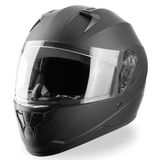 VINZ Helmets Vigo Integraalhelm - ECE 22.06 Gekeurde Helm Scooter, Motor & Brommer - Heren & Dames - Mat Zwart - S