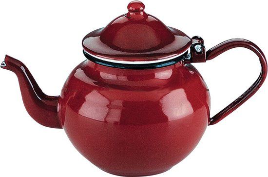 Ibili Theepot Roja - 0.75 l - Rood - Geëmailleerd staal