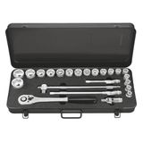 MATADOR dopsleutelset metrisch / 6 kt. 23-teilig