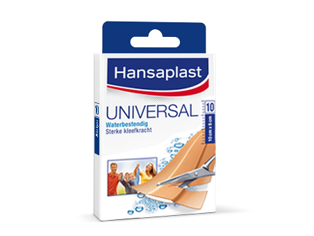 Hansaplast Universal Pleisters - 10 stuks - Beige - Rechthoek