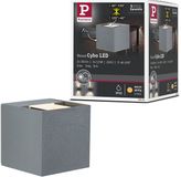Paulmann Cybo LED-wandlamp hoekig 80x80 mm 2700K 2x3,5W 2x213lm IP65 Grijs Aluminium