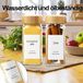 Kruidenpotjes set van 24 vierkante glazen potten 120 ml met accessoires