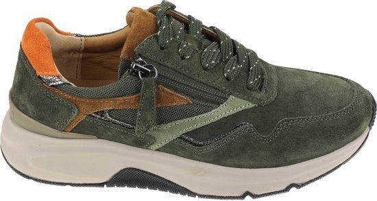 Gabor rollingsoft sensitive 96.896.34 - Women's Rolling Walking Sneaker - Green - Size 37.5 (EU) 4.5 (UK)