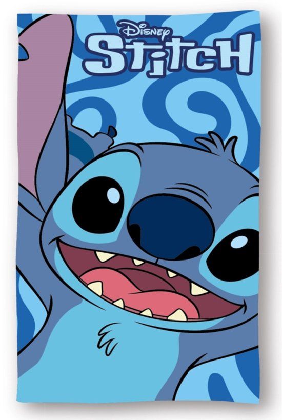 4KidsOnly Disney Lilo & Stitch Strandlaken - Blauw Katoen - 70x140 cm