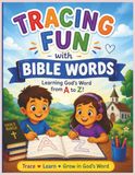Tracing Icecat Tracing Fun with Bible Words: Tracing worksheet activity book