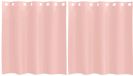 vidaXL Gordijnen voile met doorvoertules 2 stuks 140x140 cm roze