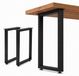 Pieds de table robustes en métal, set de 2