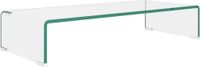 Syfax TV-meubel/monitorverhoger transparant 70x30x13 cm glas