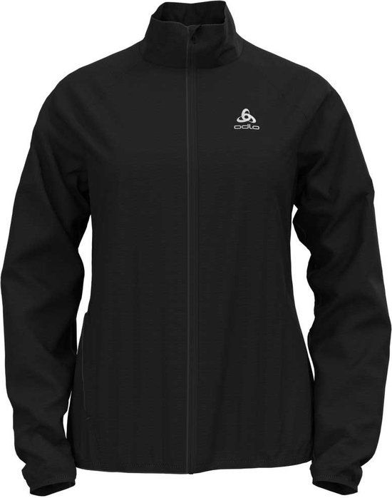Odlo Zeroweight Hardloopjack Dames - Zwart - Maat S