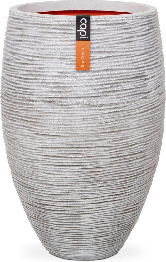 Capi Europe Vaas Elegant Deluxe Rib NL - 55x85cm - Ivoor