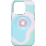 OtterBox Otter + POP Symmetry Clear Series voor iPhone 14 Pro - Glowing Aura (roze)