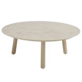 4 Seasons Outdoor Salute lounge tuintafel 80xH30 cm ceramic latte Taste