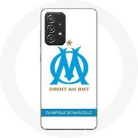Maniacase Case voor Samsung Galaxy A33 5G Olympique de Marseille Logo Witte Achtergrond