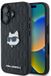 Karl Lagerfeld Monogram Choupette - Housse rigide pour iPhone 16 - Noir
