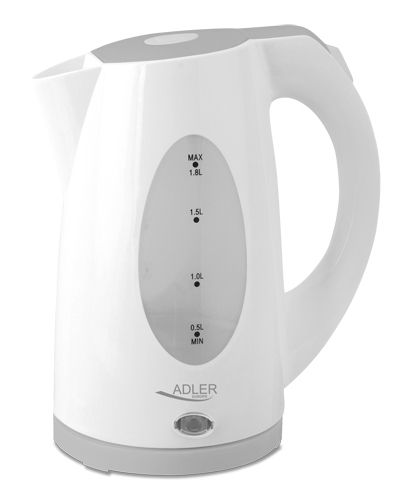 Adler AD 1208 Waterkoker - 1.8L - 2000W - Grijs/Wit