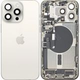 Apple iPhone 15 Pro Max Battery Cover, White Titanium