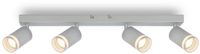 B.K.Licht Briloner Rub - Plafondspot - 2832044 - Draaibaar - Acryl applicatie - 56 x 6 x 16 cm - Mat chroom