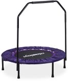 Merkloos Relaxdays Fitness trampoline - Ø102 cm - Opvouwbaar - Paars