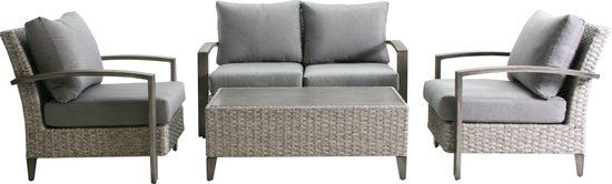 Intergard Aluminium loungeset Bradley 4 personen