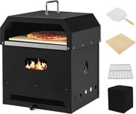 Merkloos / Sans marque Wan GmbH 4-in-1 Pizzaoven voor Buiten - Multifunctionele Grill en Barbecue met Waterdichte Afdekking