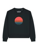 Watapparel Sweatshirt 'Abstract 03' blauw / rood / zwart