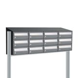 Allux Hive Set 4-Breed, 3-Hoog Met Dak Op Statief Antraciet