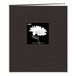 Pioneer MB-811CBFBLK 8 1/2 Inch bij 11 Inch Postbound Stof Frame Cover Memory Book, Diep Zwart
