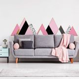 Ambiance Sticker Muurstickers - Decoratie voor slaapkamer/woonkamer - Gigantische muursticker van de Scandinavische bergen Hoggar - 80x120cm