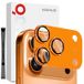 iPhone 17 Pro Max Northjo Orange Protection d'objectif en métal mat et verre trempé