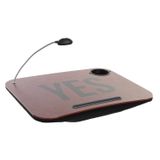 Fijalo Item International Schootkussen - yes print terracotta - 48x38x7 cm - met LED lamp