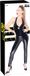 Black Level Vinyl Jumpsuit ZIP S Zwart