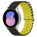 By Qubix Qubix Garmin Venu 4 - 45mm - Ocean Style bandje - Zwart / geel - Smartwatch bandje 22mm