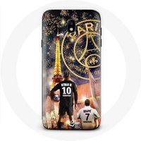 Maniacase Hoesje voor Samsung Galaxy J7 2017 PSG Neymar et Mbappé Merry Christmas