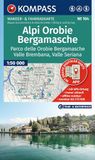 104 KOMPASS Wanderkarte 104 Alpi Orobie Bergamasche